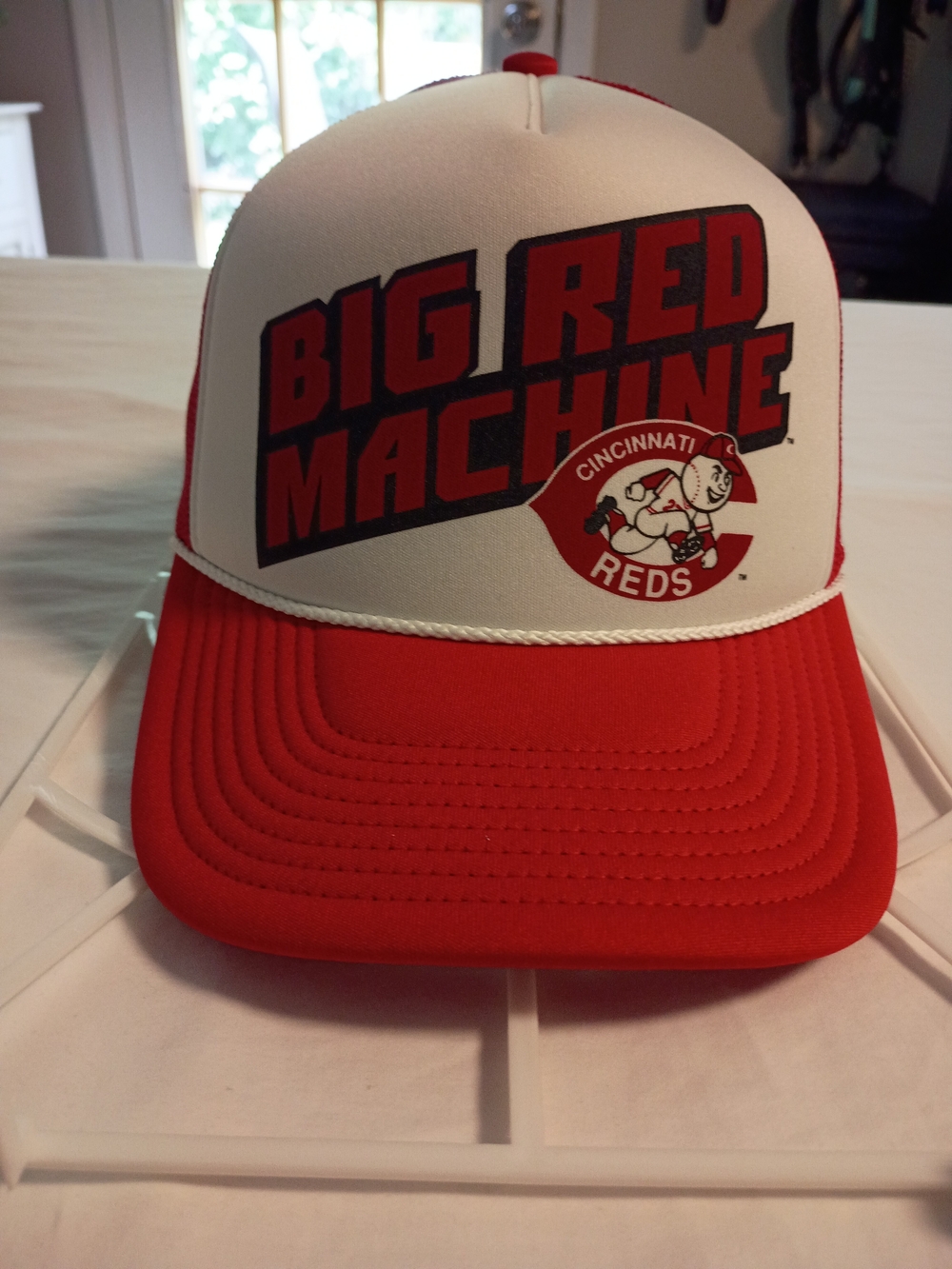 Cincinnati Reds Big Red Machine Red and White Trucker Hat